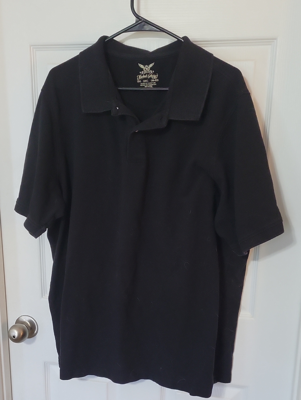 Faded Glory Black Polo Shirt - Brand